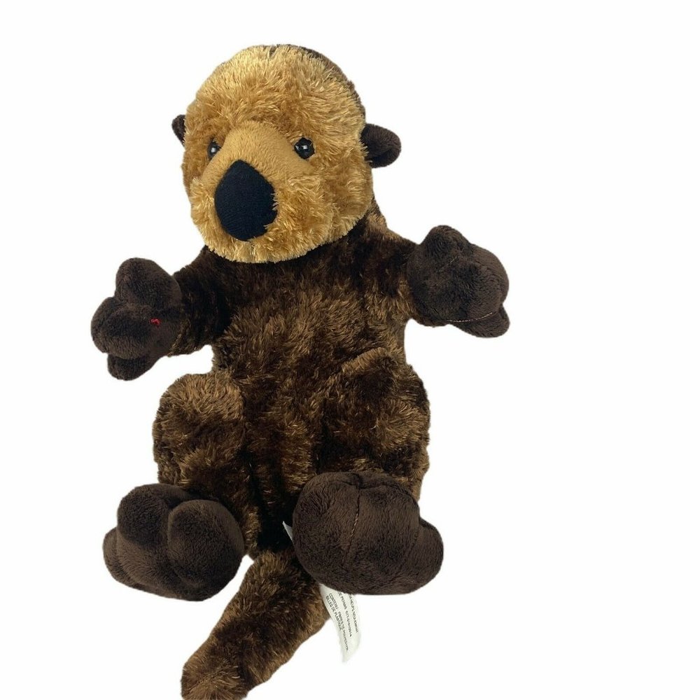 Aurora World Sea Otter Stuffed‎ Brown Plush 13"